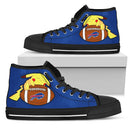 Pikachu Laying On Ball Buffalo Bills High Top Shoes