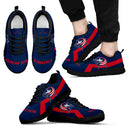 Columbus Blue Jackets Line Logo Sneakers