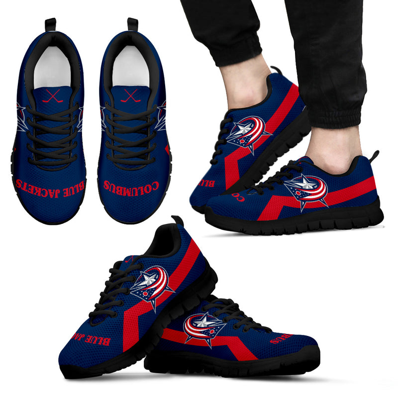 Columbus Blue Jackets Line Logo Sneakers