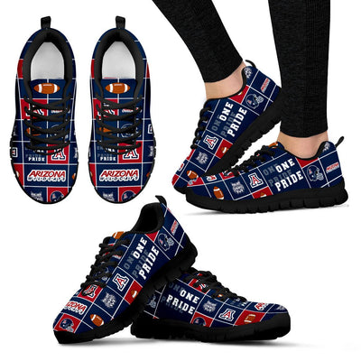 Colorful Pride Flag Arizona Wildcats Sneakers