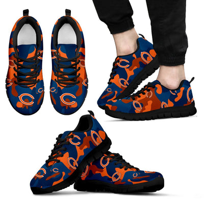 Chicago Bears Cotton Camouflage Fabric Military Solider Style Sneakers