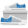 Cool Simple Design Vertical Stripes Detroit Lions Low Top Shoes