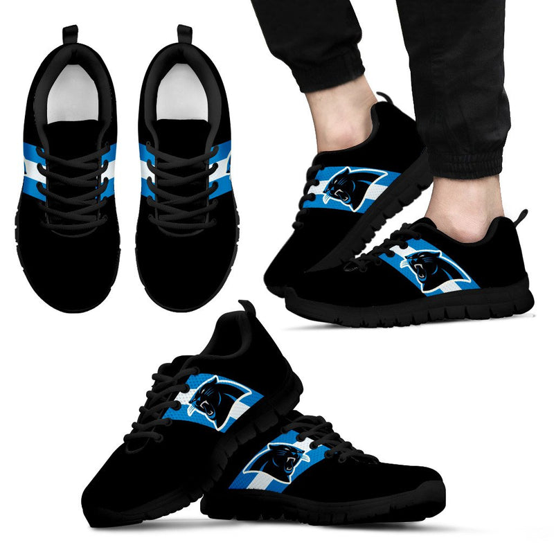 Three Colors Vertical Carolina Panthers Sneakers