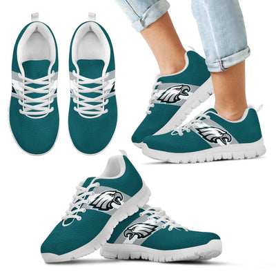 Three Colors Vertical Philadelphia Eagles Sneakers