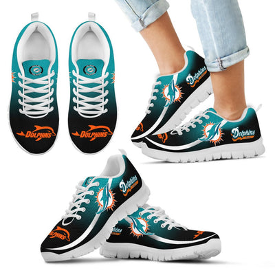 Mystery Straight Line Up Miami Dolphins Sneakers