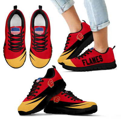 Awesome Gift Logo Calgary Flames Sneakers