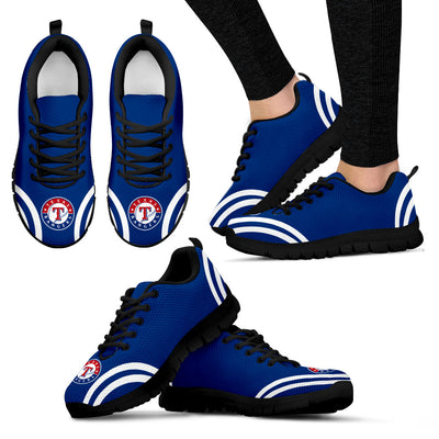 Lovely Curves Stunning Logo Icon Texas Rangers Sneakers