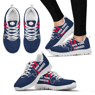 Vertical Two Line Mixed Helmet New York Yankees Sneakers