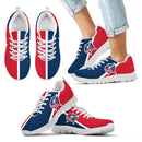 Dynamic Aparted Colours Beautiful Logo Columbus Blue Jackets Sneakers