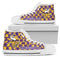 Puzzle Logo With Minnesota Vikings High Top Shoes