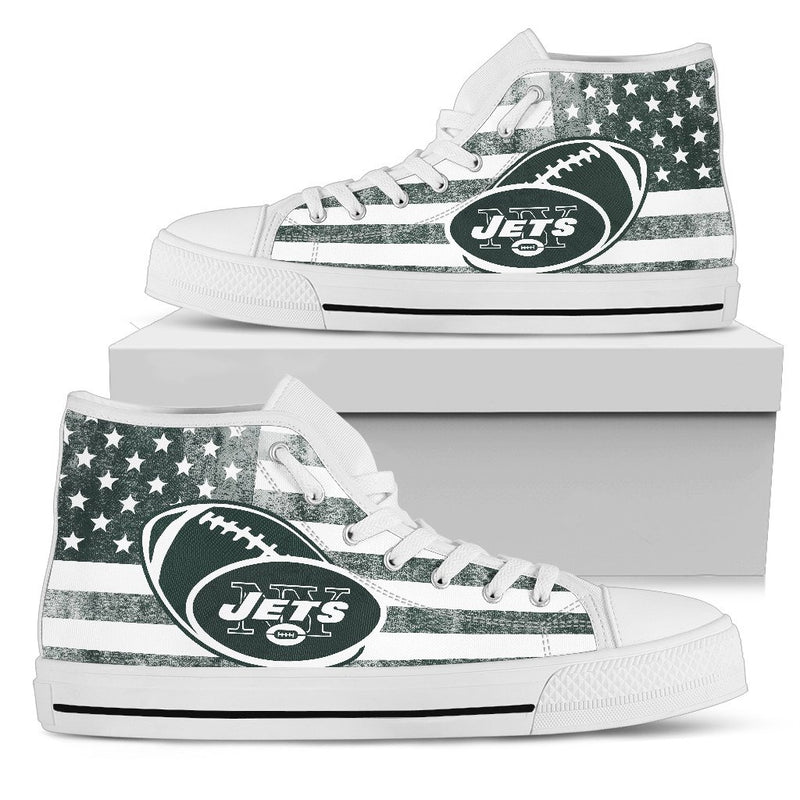 Flag Rugby New York Jets High Top Shoes