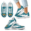 Funny Jacksonville Jaguars Sneakers Thunder Lightning Amazing Logo