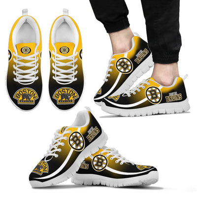 Mystery Straight Line Up Boston Bruins Sneakers