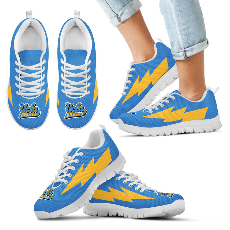 Lovely Style UCLA Bruins Sneakers Thunder Lightning Amazing Logo