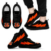 Amazing Cincinnati Bengals Sneakers Thunder Lightning Amazing Logo