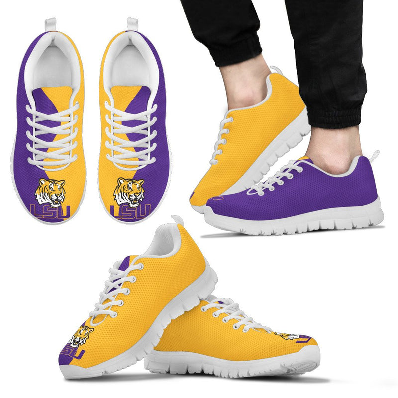 Two Colors Trending Lovely LSU Tigers Sneakers