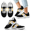 Three Colors Vertical Pittsburgh Steelers Sneakers