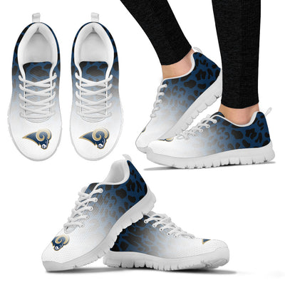 Leopard Pattern Awesome Los Angeles Rams Sneakers