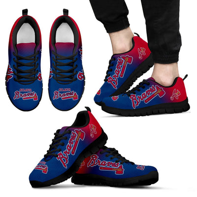 Colorful Unofficial Atlanta Braves Sneakers