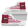 American Flag Temple Owls High Top Shoes