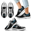 Vintage Four Flags With Streaks Carolina Panthers Sneakers