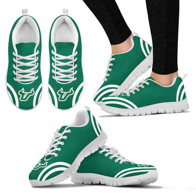 Lovely Curves Stunning Logo Icon South Florida Bulls Sneakers