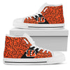 Perfect Cross Color Absolutely Nice Cincinnati Bengals High Top Shoes