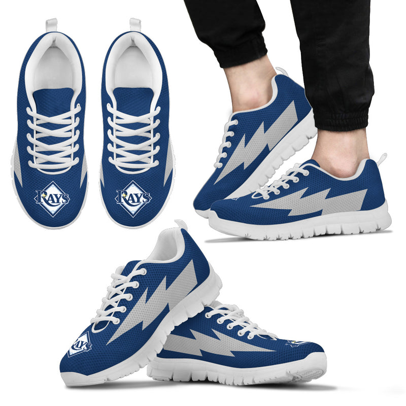 Beautiful Tampa Bay Rays Sneakers Thunder Lightning Amazing Logo