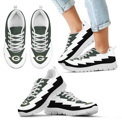 Jagged Saws Creative Draw Green Bay Packers Sneakers