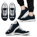 Marvelous Striped Stunning Logo Seattle Seahawks Sneakers