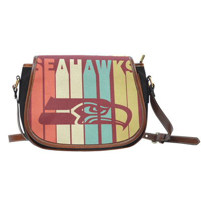 Unique Vintage Style Seattle Seahawks Saddle Bags