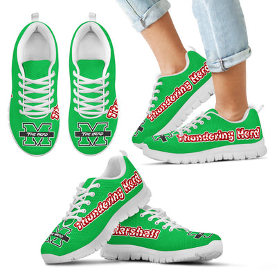 Magnificent Marshall Thundering Herd Amazing Logo Sneakers