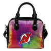 Rainbow Dynamic Mix Colours Gorgeous New Jersey Devils Shoulder Handbags