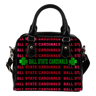 Colorful Ball State Cardinals Stunning Letters Shoulder Handbags