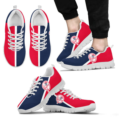 Dynamic Aparted Colours Beautiful Logo New York Yankees Sneakers