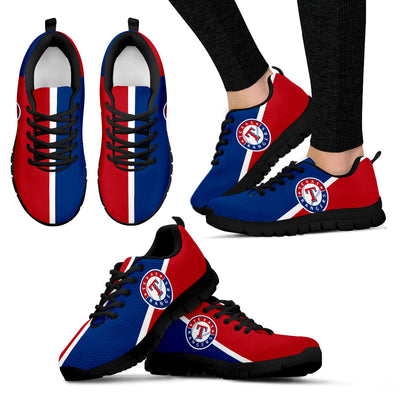 Dynamic Aparted Colours Beautiful Logo Texas Rangers Sneakers