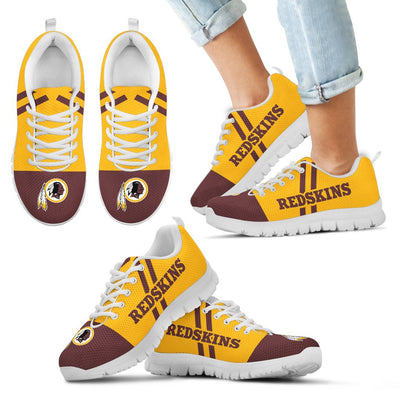 Line Stripe Logo Bottom Washington Redskins Sneakers