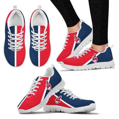 Dynamic Aparted Colours Beautiful Logo Cleveland Indians Sneakers