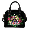Gorgeous Miami Marlins Shoulder Handbags Floral Rose Valentine Logo