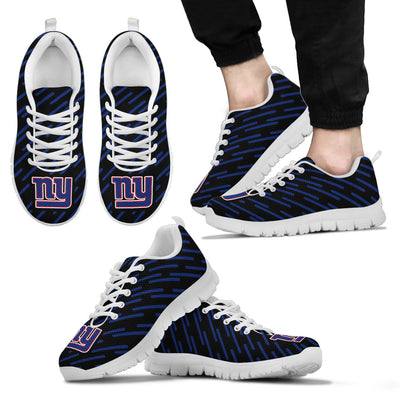 Marvelous Striped Stunning Logo New York Giants Sneakers