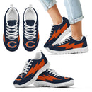 Beautiful Chicago Bears Sneakers Thunder Lightning Amazing Logo
