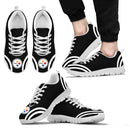 Lovely Curves Stunning Logo Icon Pittsburgh Steelers Sneakers