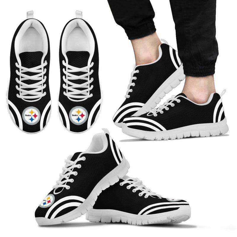 Lovely Curves Stunning Logo Icon Pittsburgh Steelers Sneakers