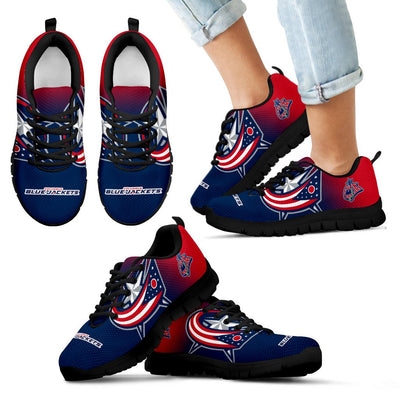 Colorful Unofficial Columbus Blue Jackets Sneakers