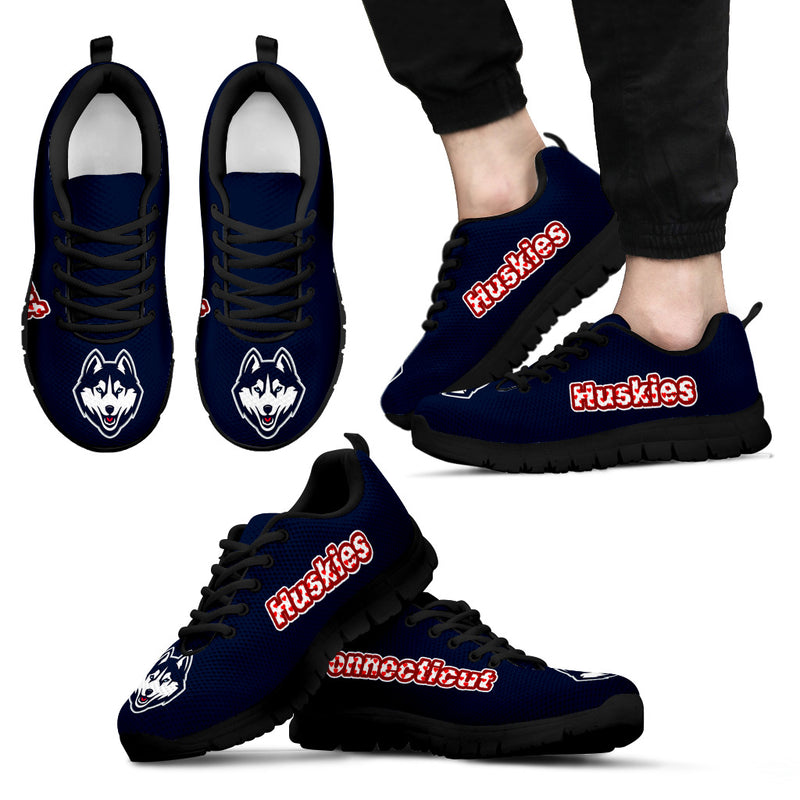 Magnificent Connecticut Huskies Amazing Logo Sneakers