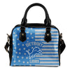 Unique Twinkle Star With Line Detroit Lions Shoulder Handbags