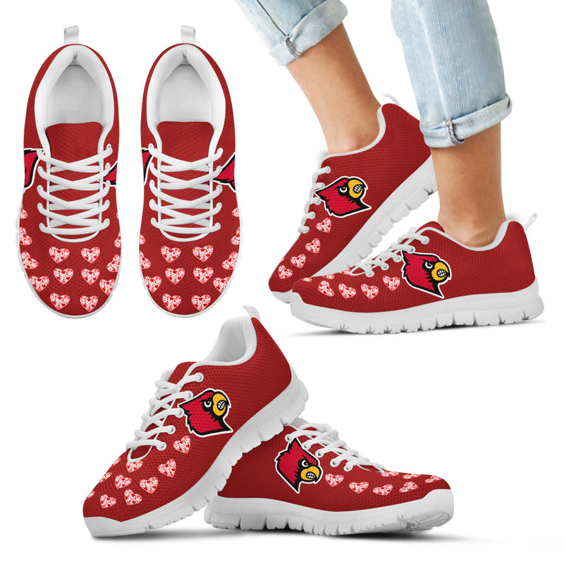 Love Extreme Emotion Pretty Logo Louisville Cardinals Sneakers