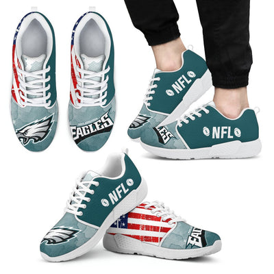 Simple Fashion Philadelphia Eagles Shoes Athletic Sneakers