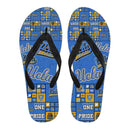 Colorful Pride Flag UCLA Bruins Flip Flops