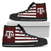 American Flag Texas A&M Aggies High Top Shoes